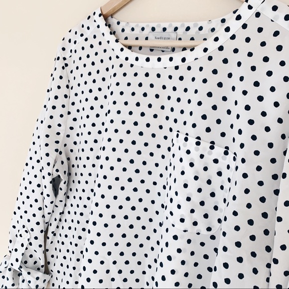 Van Heusen Polka Dot Blouse / Tunic - Picture 2 of 5